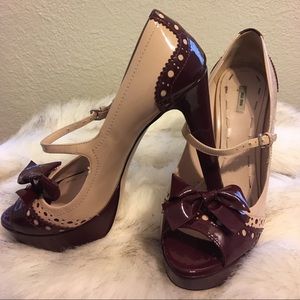 Miu Miu size 40 (10) platform peep toe heels